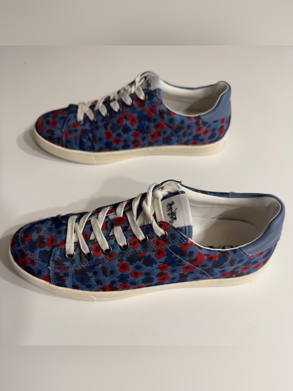 Coach Women Sneakers Porter Casual Walking Comfort Floral textile Shoe Size 8.5 - Picture 3 of 10